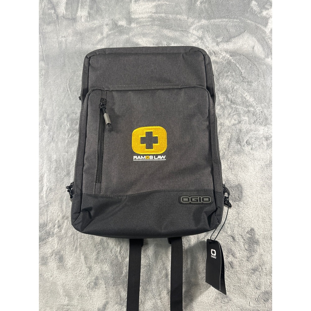 OGIO Ramos Law Laptop Backpack Dark Gray‎ Charcoal Slim Tech Bag New With Tags